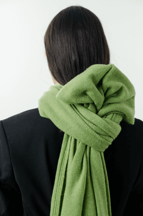 Knitted Scarf Green KN01
